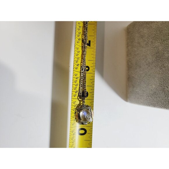 Vintage Moonstone Gemstone Pendant Sterling Silver 925 Necklace and Dainty Chain - Picture 9 of 9